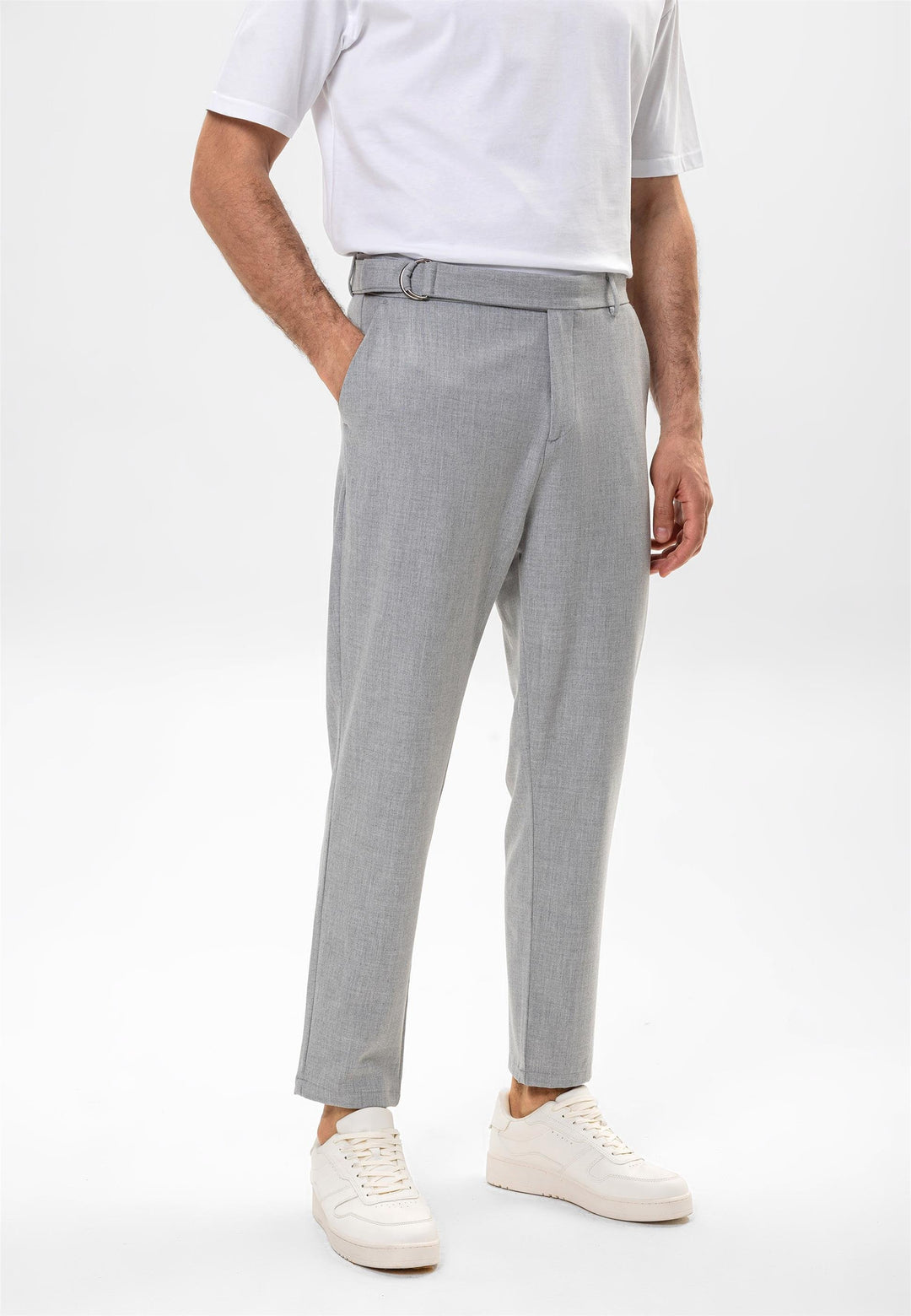 ANT Men's High Waist Belted Trousers - Mestre