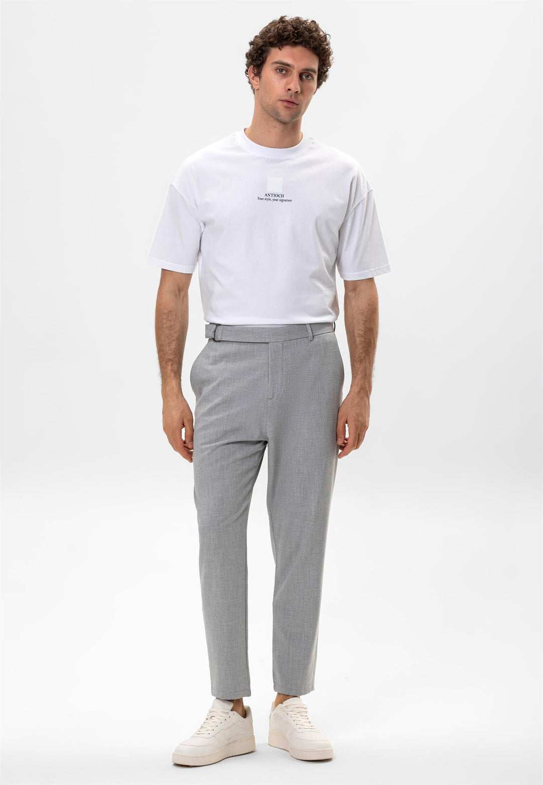 ANT Men's High Waist Belted Trousers - Mestre