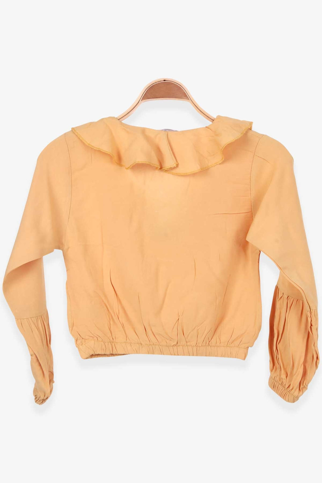 BRE Breeze Girl's Blouse with Front Tie 56 Years, Mustard Yellow - Lárisa