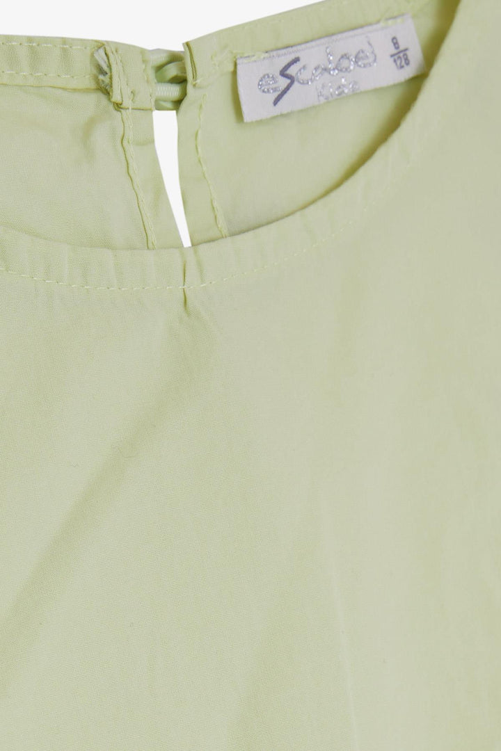 BRE Escabel Girl's Dress with Side Pockets 5-9 Years, Pistachio Green - Burnsville