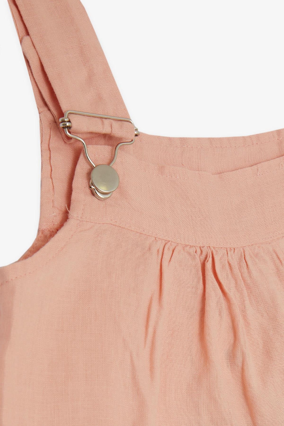 BRE Escabel Girl's Sleeveless Dress with Pockets, Salmon, 5-9 Years - Winsford