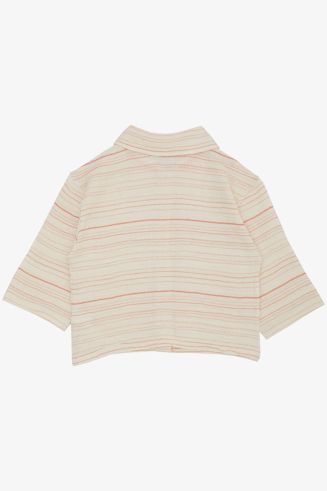 BRE Escabel Girl's Shirt with Belted Waist, Poor Sleeve Pocket 54 Years, Ecru - Ajaccio