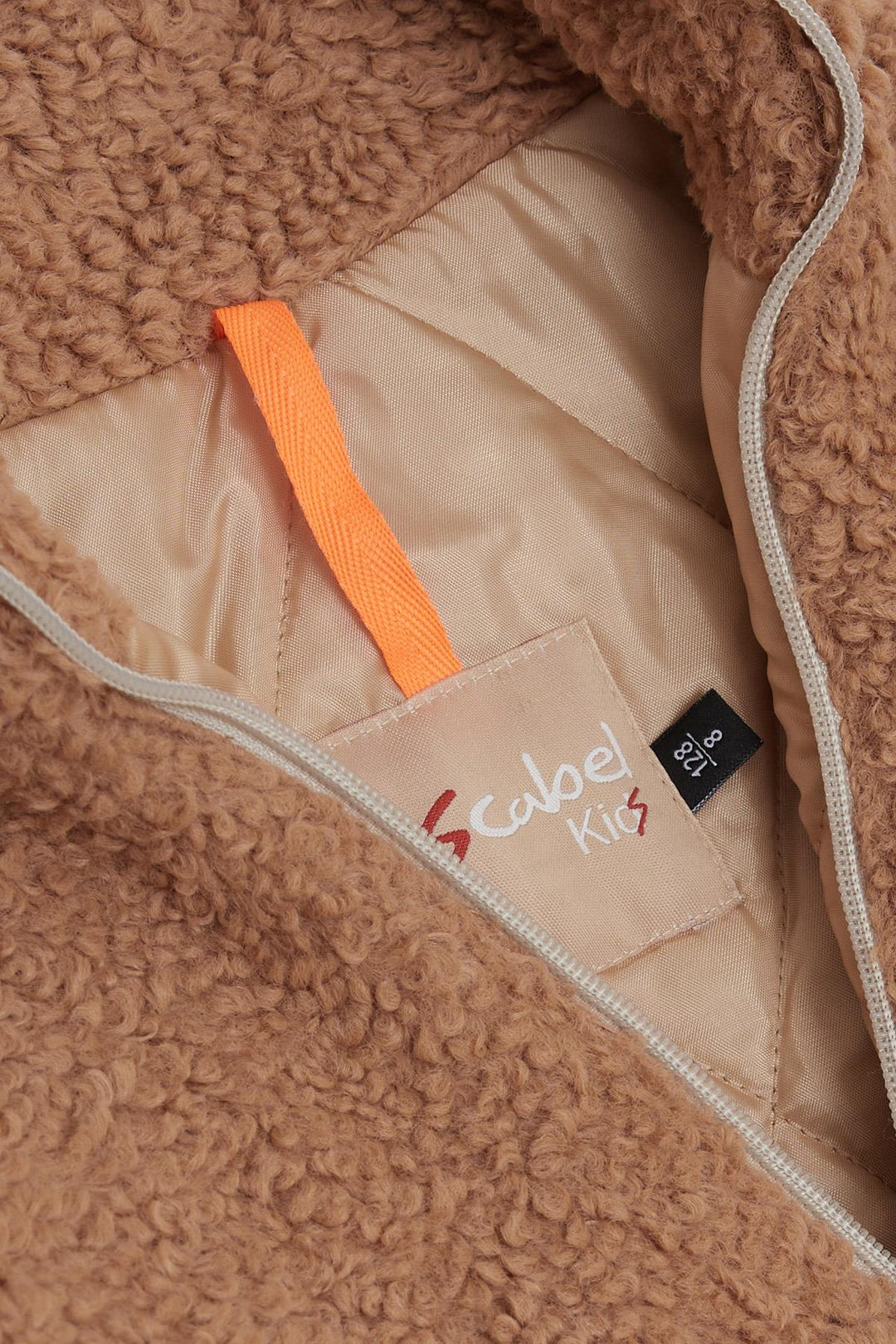 BRE Escabel Girl's Plush Zippered Jacket with Pockets, 84 Years, Brown - North Las Vegas