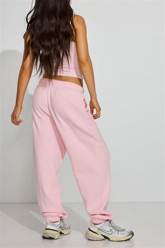 MDX Pink Cuffed Pocketed Women's Sweatpants Mg2540 - Garland