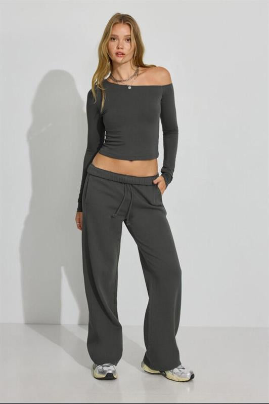 MDX Smoke Gray Cuffed Women's Sweatpants MG2279 - Peoria