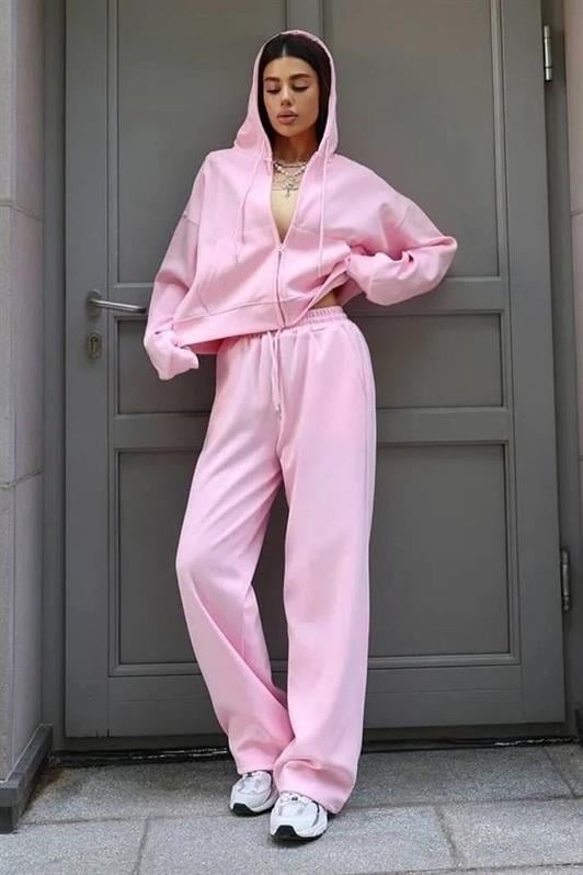 MDX Pink Wide Leg Modal Women's Sweatpants MG2122 - Delta