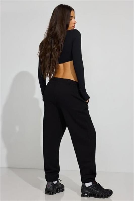 MDX Women's Sweatpants with Black Cuffs and Cuffed Pockets Mg2540 - Kamenicë