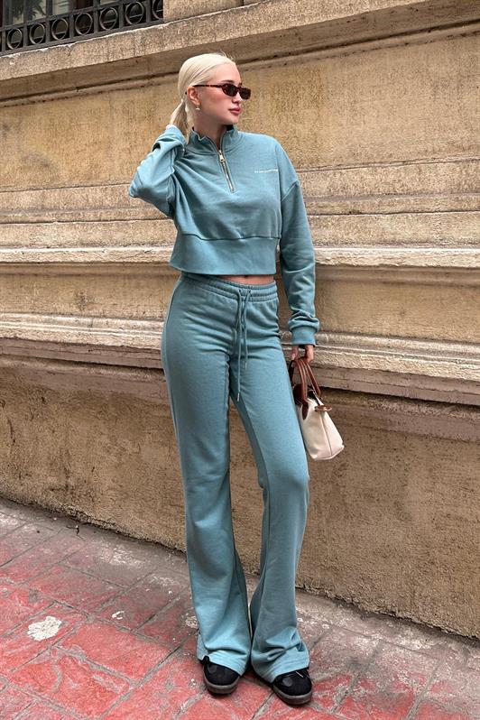 MDX Pale Blue Spanish Collar Women's Tracksuit Set MG2203 - Brookhaven