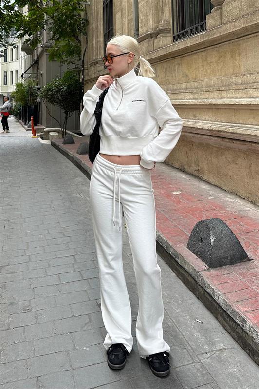 MDX Ecru Spanish Flare Women's Tracksuit MG2203 - Laguna Niguel