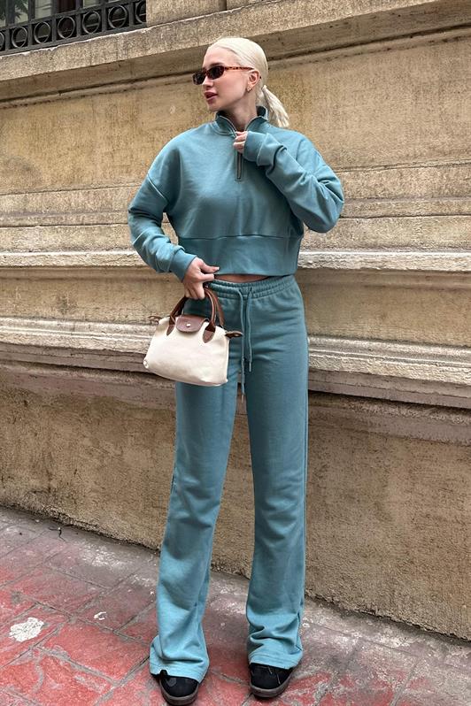 MDX Pale Blue Spanish Collar Women's Tracksuit Set MG2203 - Brookhaven