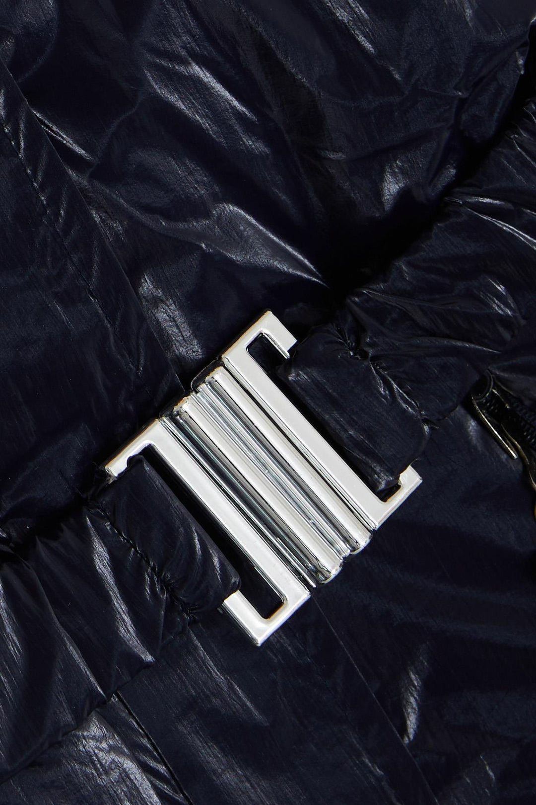 BRE Esso Mandolin Girl's Coat with Belted Hooded Emblem 60 Years, Dark Blue - Memmingen