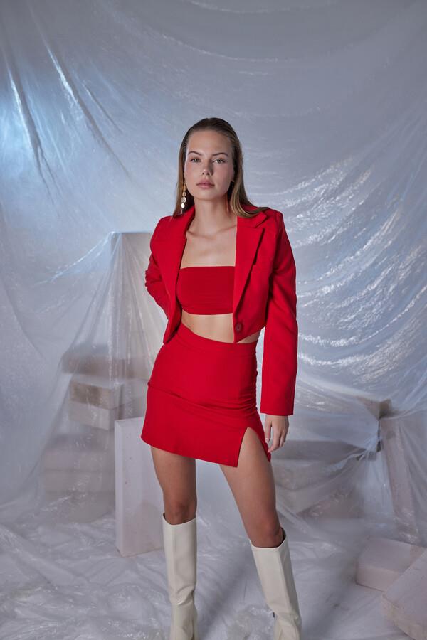 HLLY Women Panky Skirt Red - Fargo