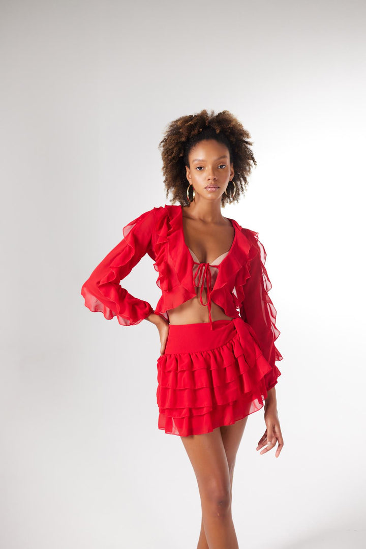 HLLY Women Elsa Skirt Red - Portimão