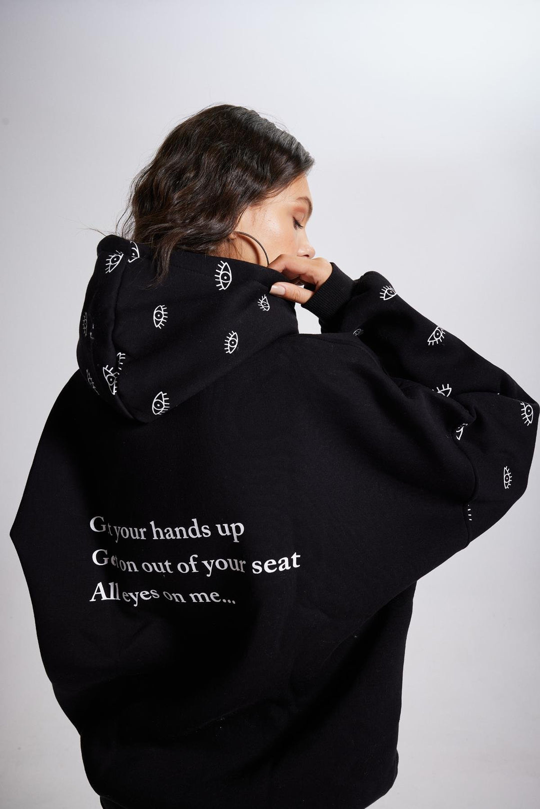 HLLY Women Eye Sweatshirt Black - Bowmanville