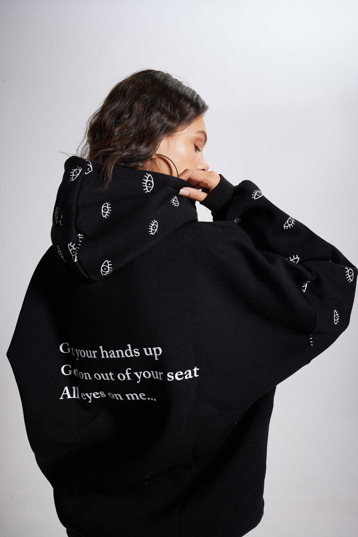 HLLY Women Eye Sweatshirt Black - Bowmanville