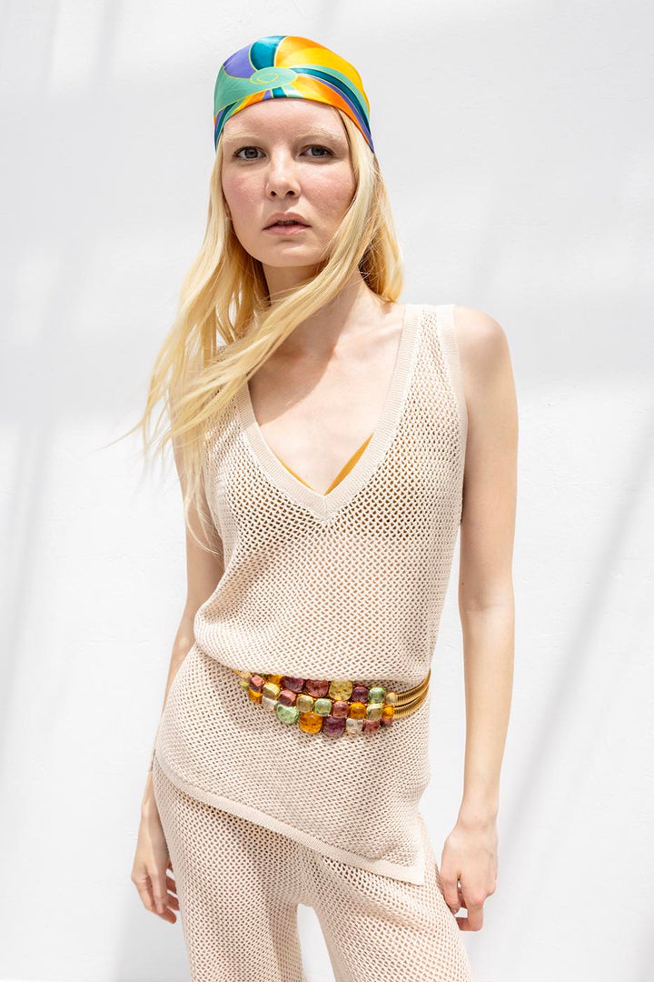 BSL Women Net Knitted Blouse - Piscataway