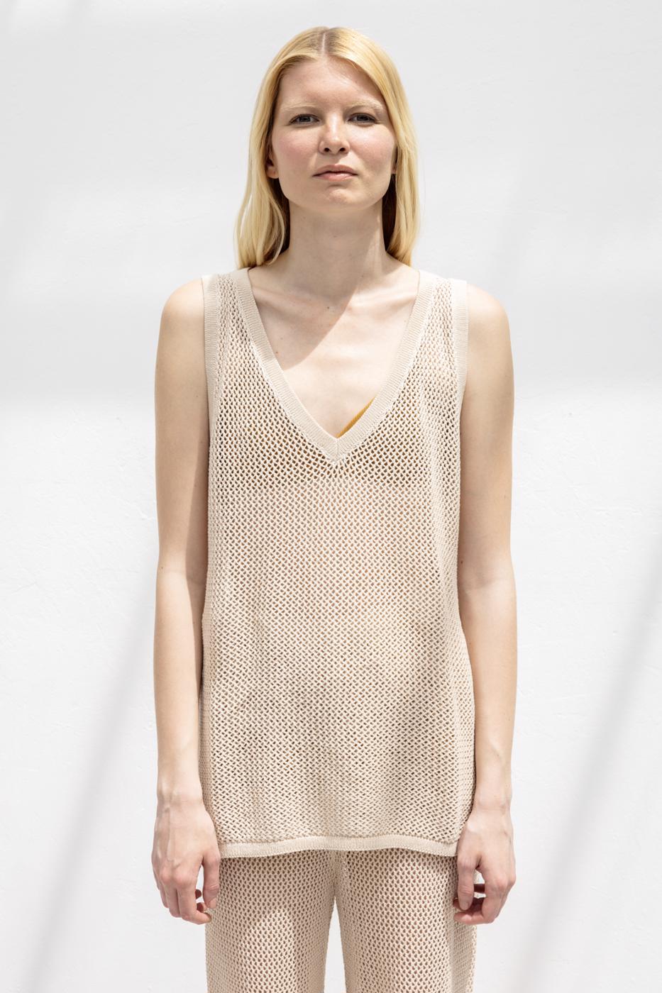 BSL Women Net Knitted Blouse - Piscataway