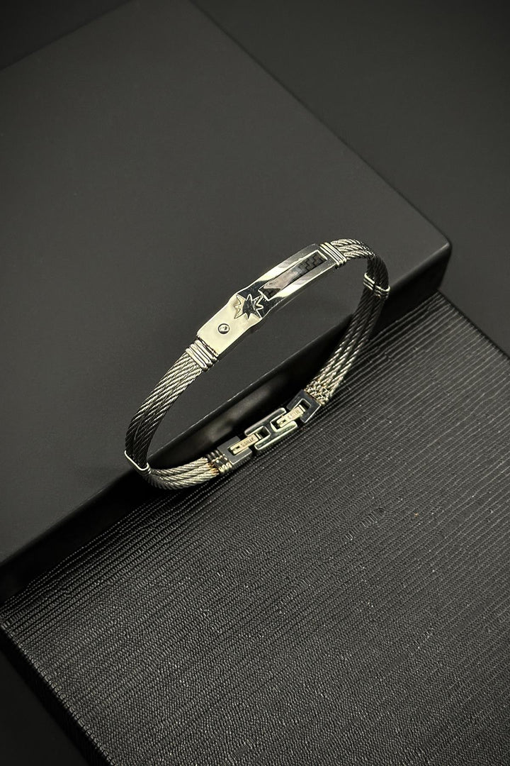 NVM FRNCH 316L Stainless Steel Italian Style Silver Color Men's Bracelet FRJ12045-3045-A - Crailsheim