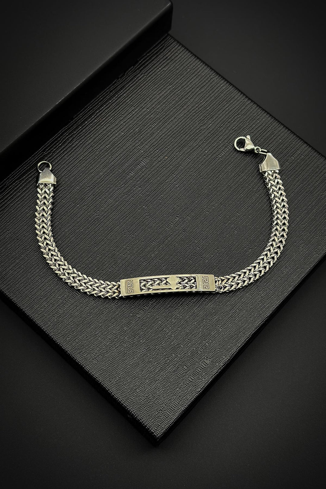 NVM FRNCH 316L Stainless Steel Italian Model Silver Color Men's Bracelet FRJ12047-3047-A2 - Völklingen