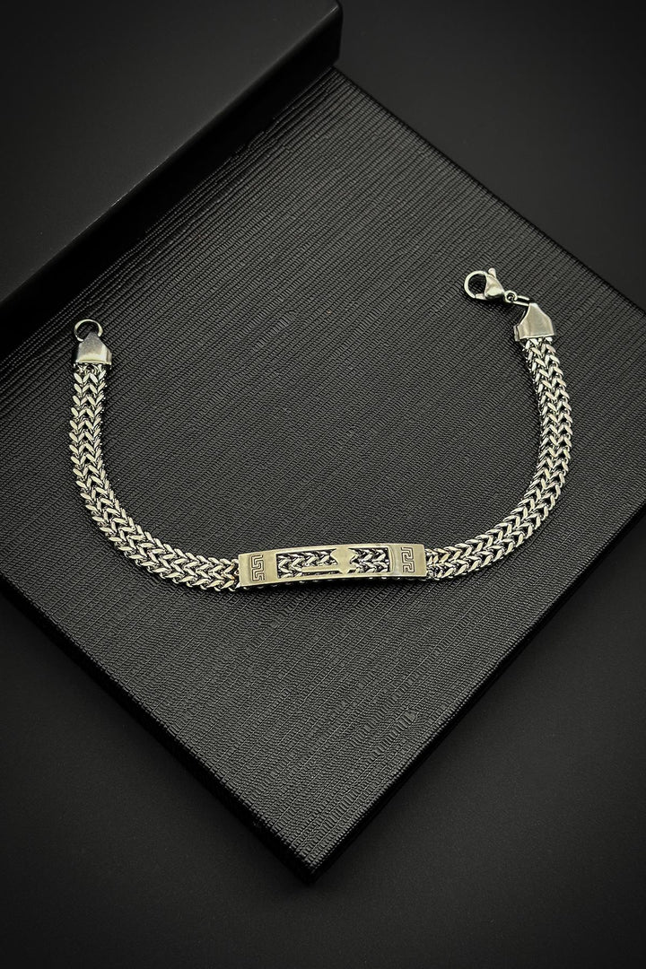 NVM FRNCH 316L Stainless Steel Italian Model Silver Color Men's Bracelet FRJ12047-3047-A2 - Völklingen