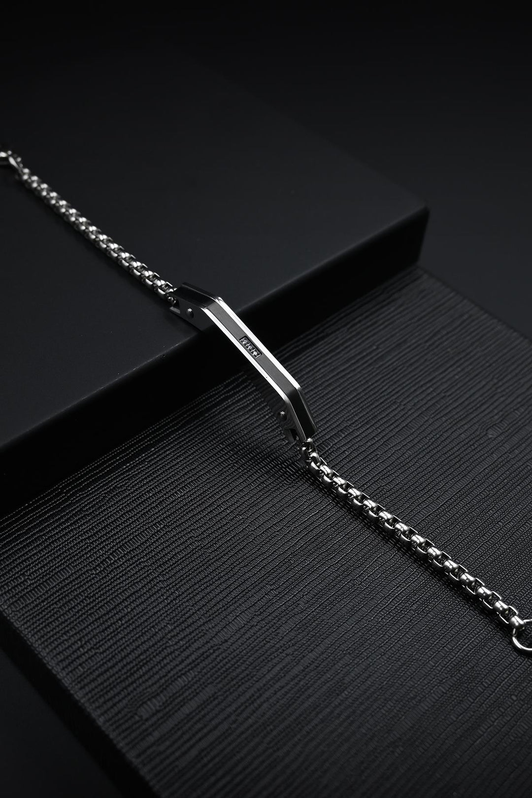 NVM FRNCH 316L Stainless Steel Italian Style Silver Color Men's Bracelet FRJ12132-3132-AB2 - Salisbury