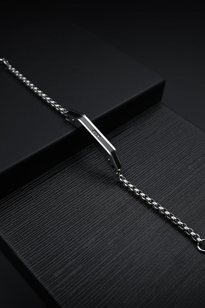 NVM FRNCH 316L Stainless Steel Italian Style Silver Color Men's Bracelet FRJ12132-3132-AB2 - Salisbury