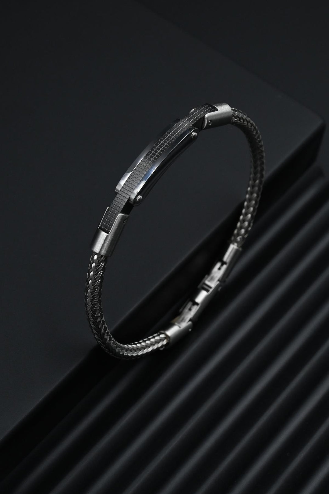 NVM FRNCH 316L Stainless Steel Italian Style Silver Color Men's Bracelet FRJ12304-3304-A - Battipaglia