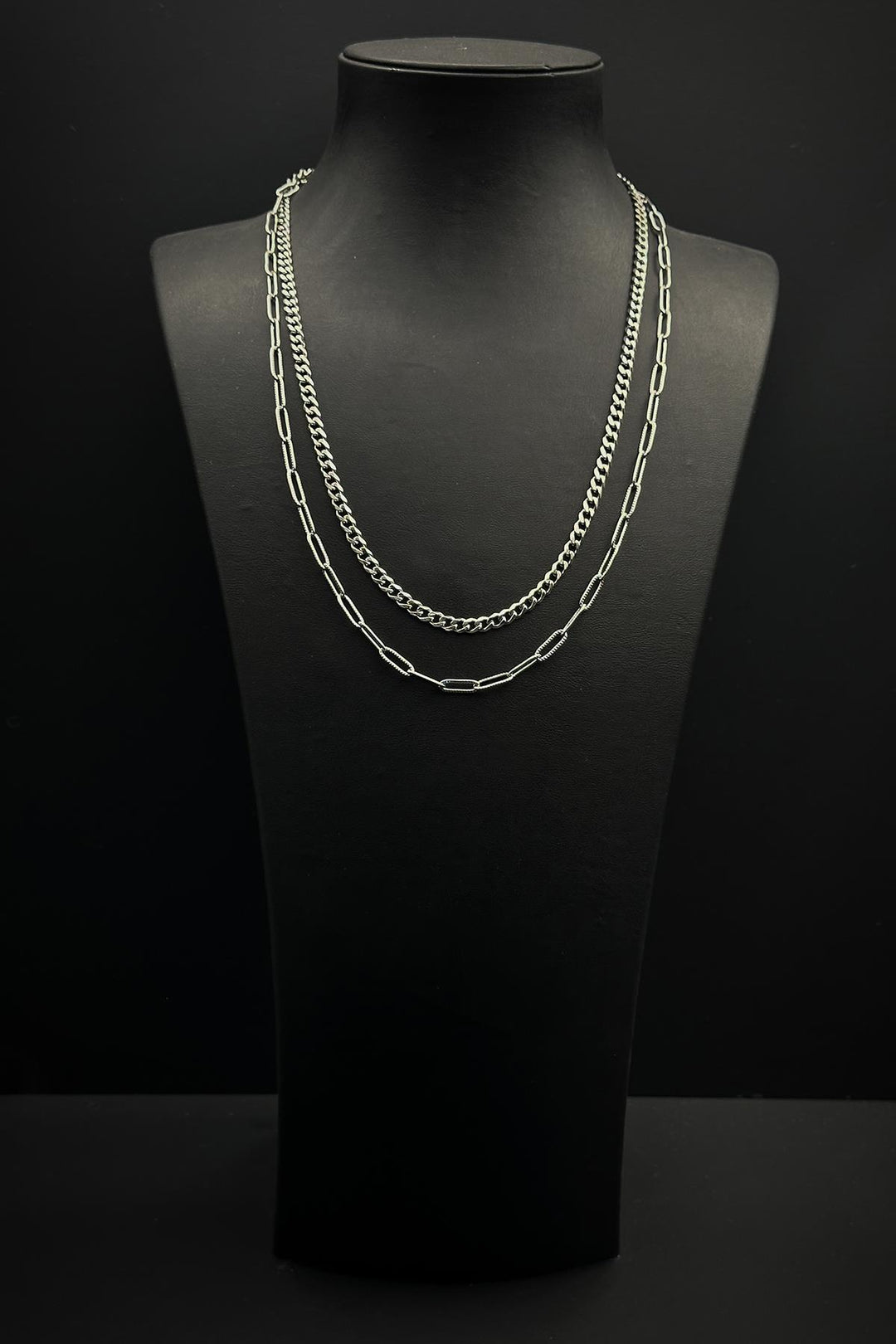 NVM FRNCH 316L Stainless Steel Italian Style Silver Color Men's Necklace FRJ30833-933-A - Antony