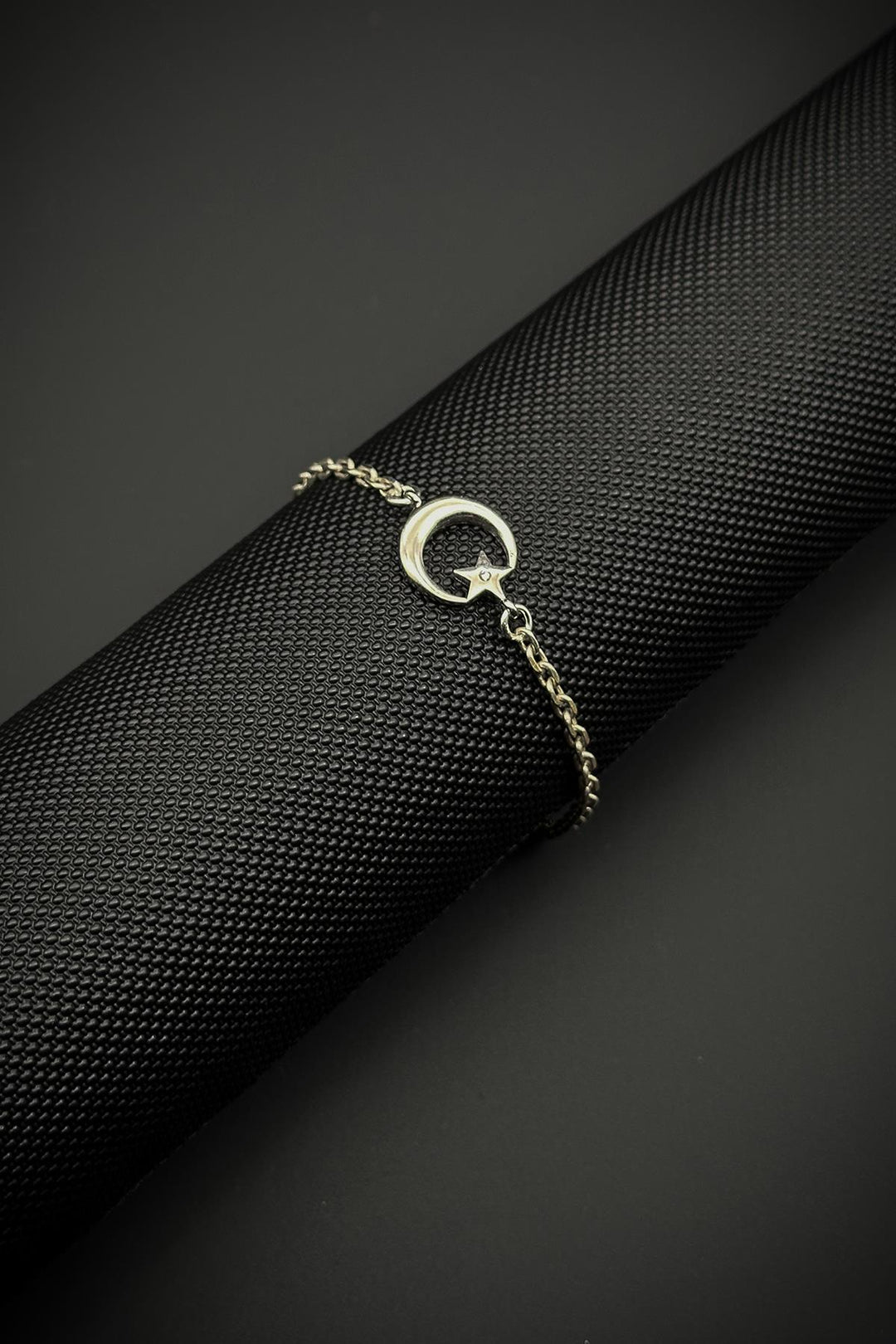 NVM FRNCH 925 Sterling Silver Moon-Star Figured Silver Color Men's Bracelet FRJ12094-3094-A - Rimini