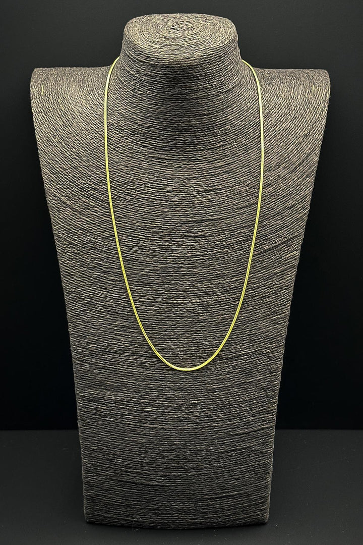 NVM FRNCH 925 Sterling Silver Italian Style Gold Color Men's Necklace FRJ30672-772-G - Yuriria