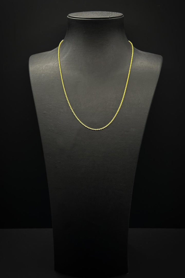 NVM FRNCH 925 Sterling Silver Italian Model Gold Color Men's Necklace FRJ30764-864-G - Badajoz