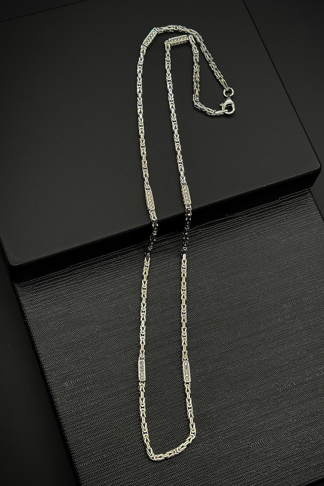 NVM FRNCH 925 Sterling Silver Italian Model White Zircon Stone Silver Color Men's Bracelet FRJ30801-901-A - Eastbourne