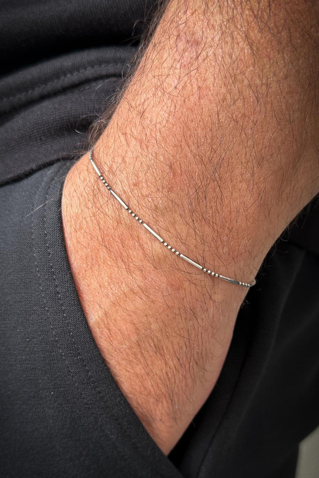 NVM FRNCH 925 Sterling Silver Italian Model Silver Color Men's Bracelet FRJ12193-3193-A - Erith