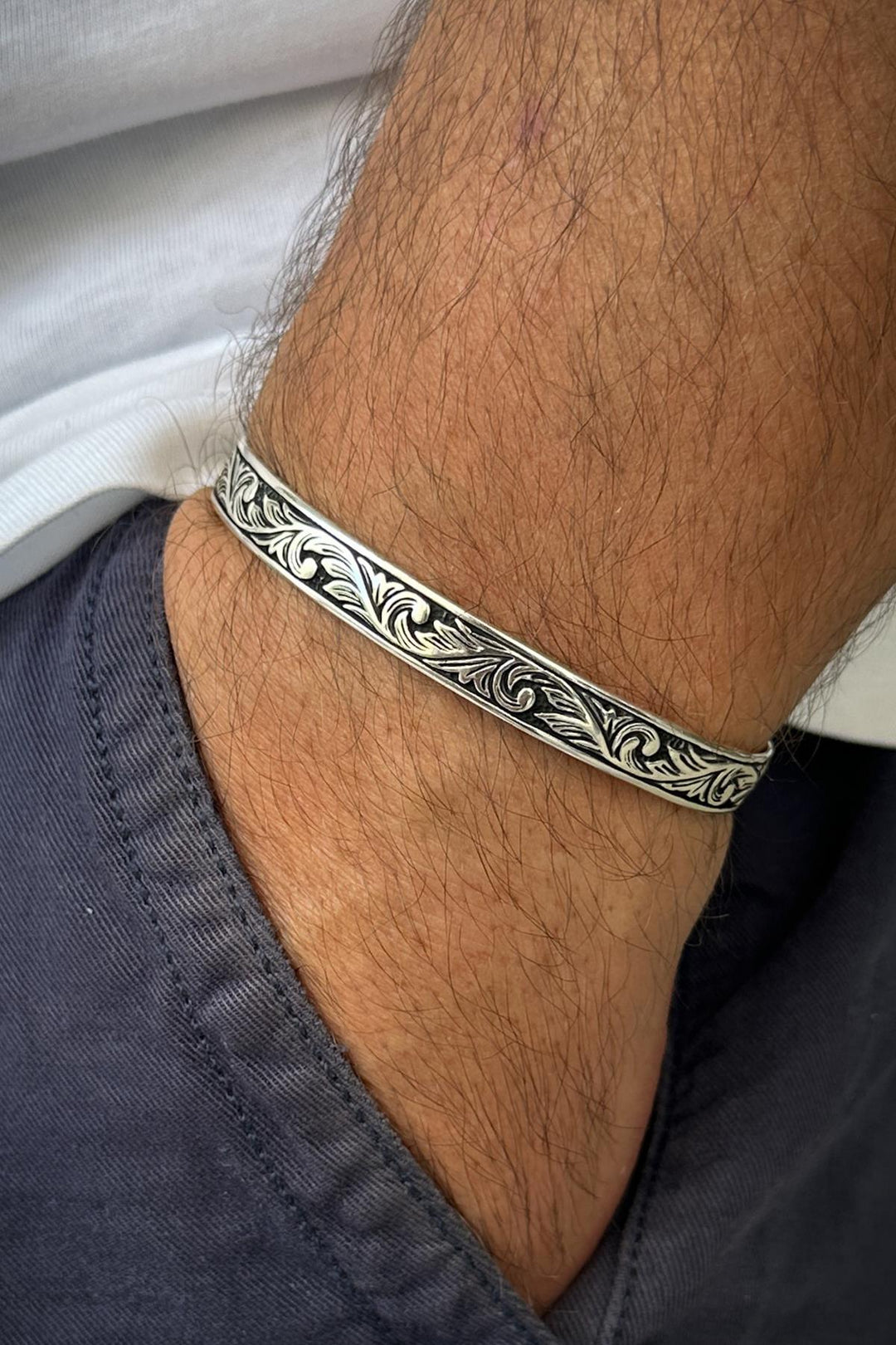 NVM FRNCH 925 Sterling Silver Italian Model Silver Color Men's Bracelet FRJ12315-3315-A - San Donà di Piave