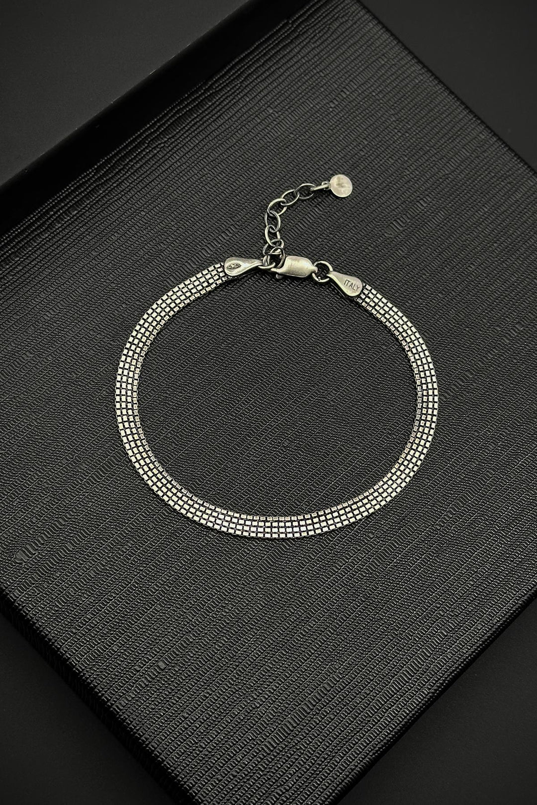 NVM FRNCH 925 Sterling Silver Italian Model Silver Color Men's Bracelet FRJ12355-3355-A - Huddersfield