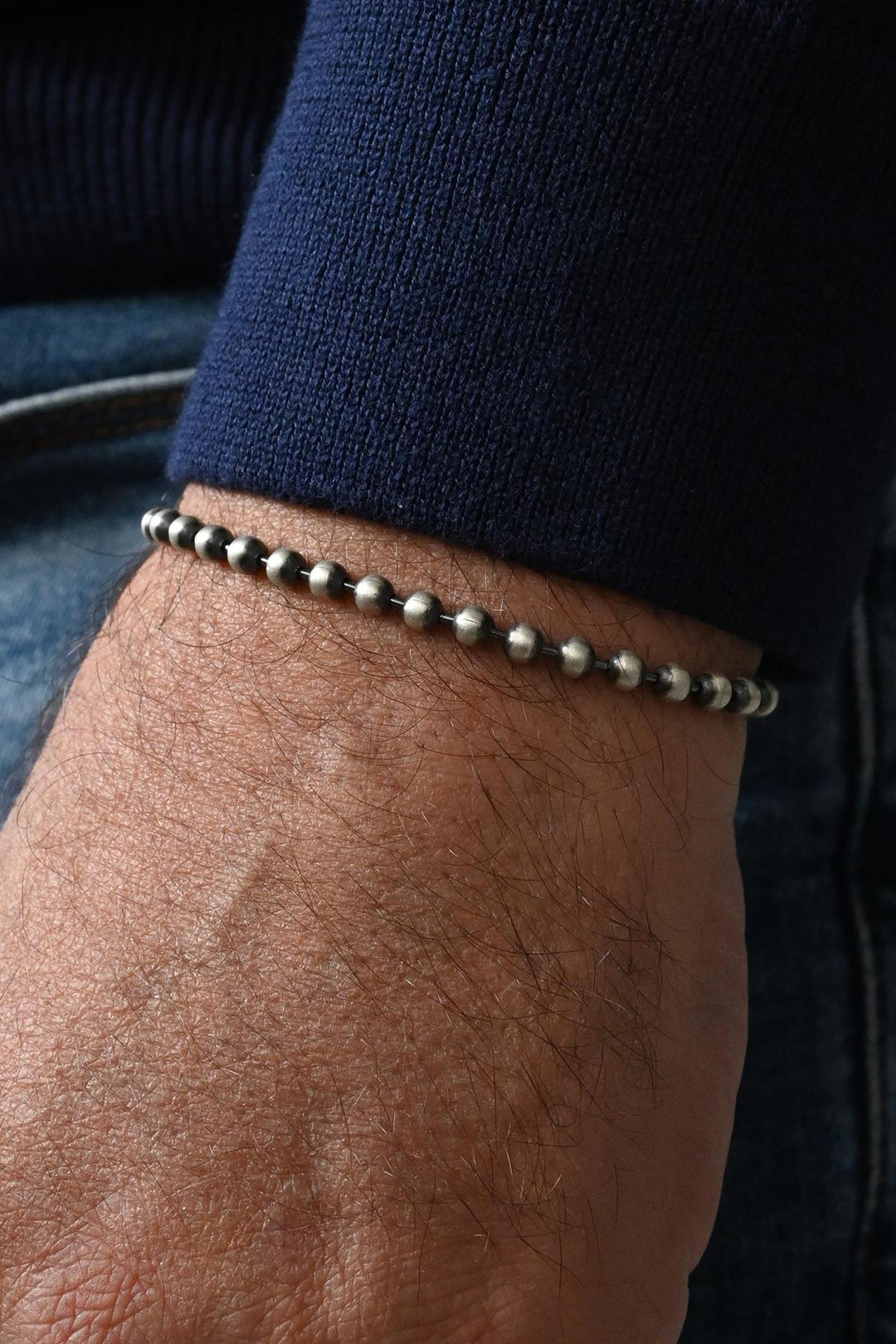 NVM FRNCH 925 Sterling Silver Italian Model Silver Color Men's Bracelet FRJ12371-3371-A - Mountain View