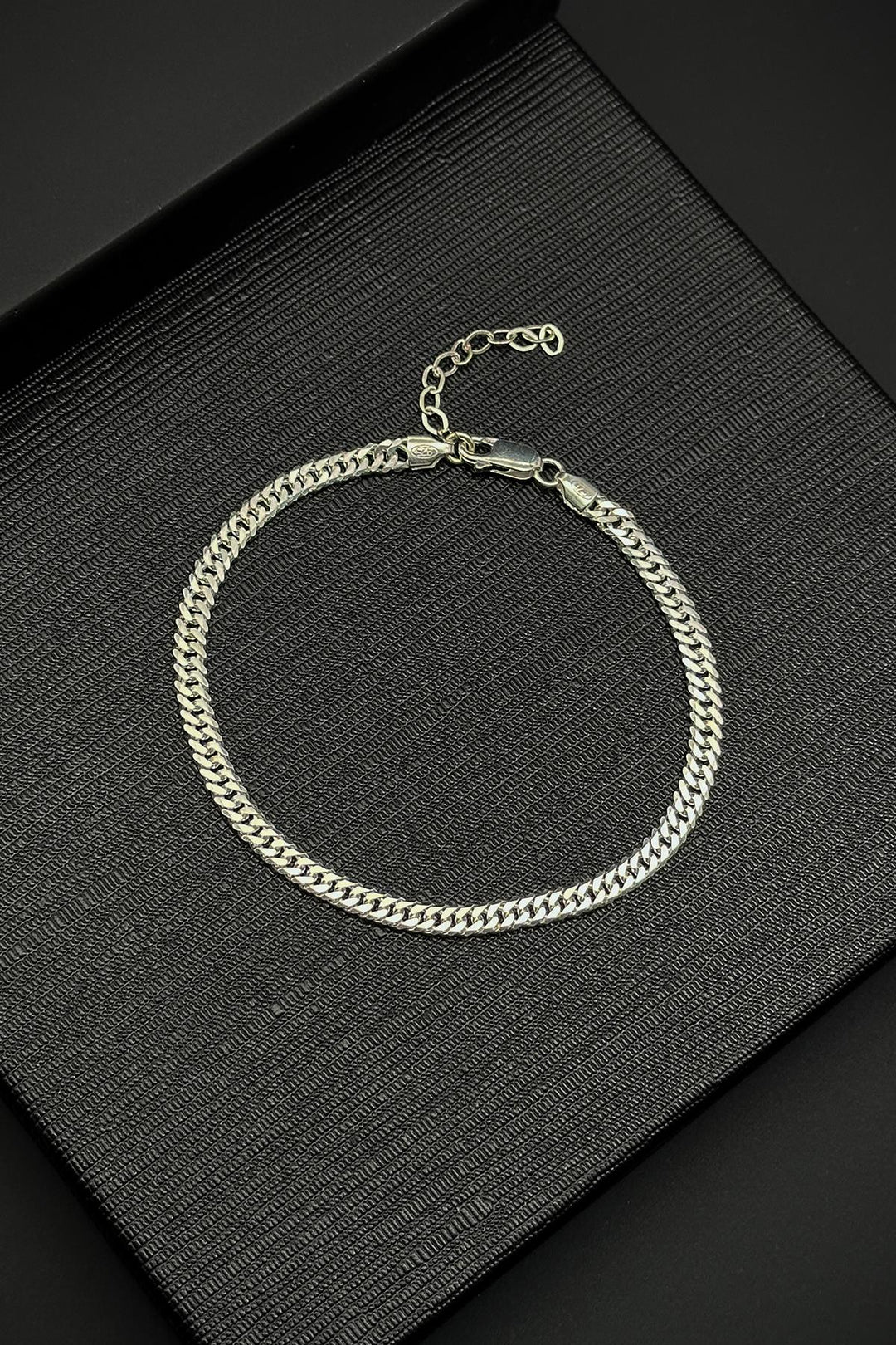 NVM FRNCH 925 Sterling Silver Italian Model Silver Color Men's Bracelet/Necklace Set FRJ12351-3351-A - Kent