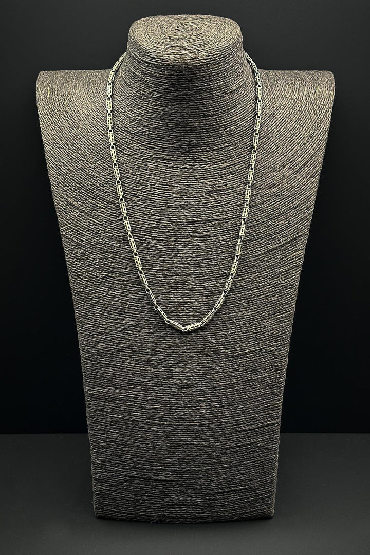 NVM FRNCH 925 Sterling Silver Italian Style Silver Color Men's Necklace FRJ30681-781-A - Middelburg