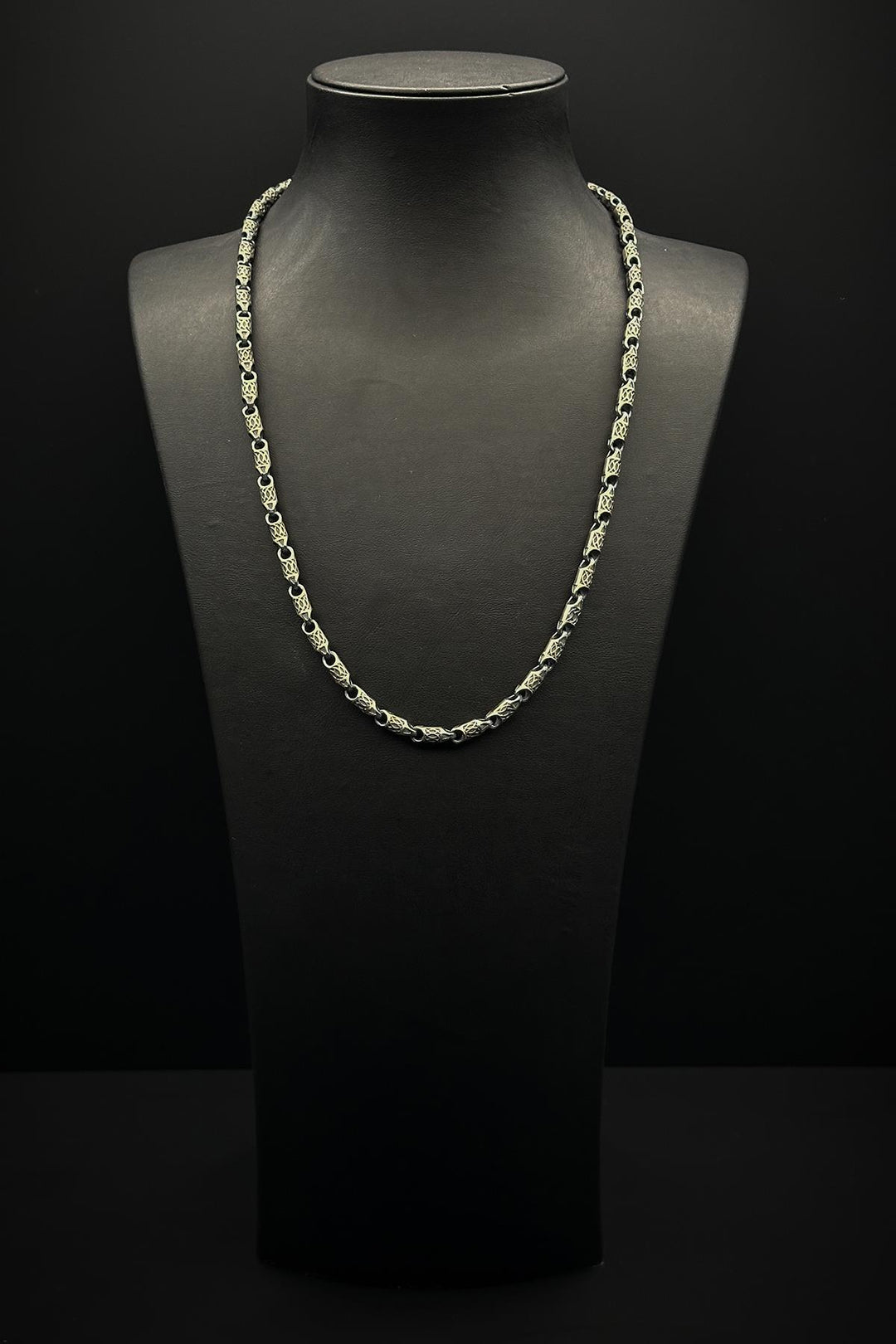 NVM FRNCH 925 Sterling Silver Italian Style Silver Color Men's Necklace FRJ30722-822-A - Tiraspol