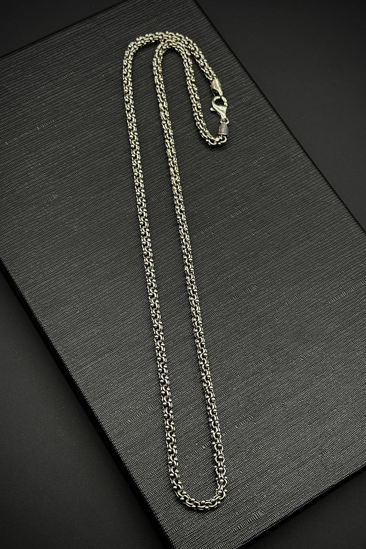 NVM FRNCH 925 Sterling Silver Italian Style Silver Color Men's Necklace FRJ30742-842-A - Surprise