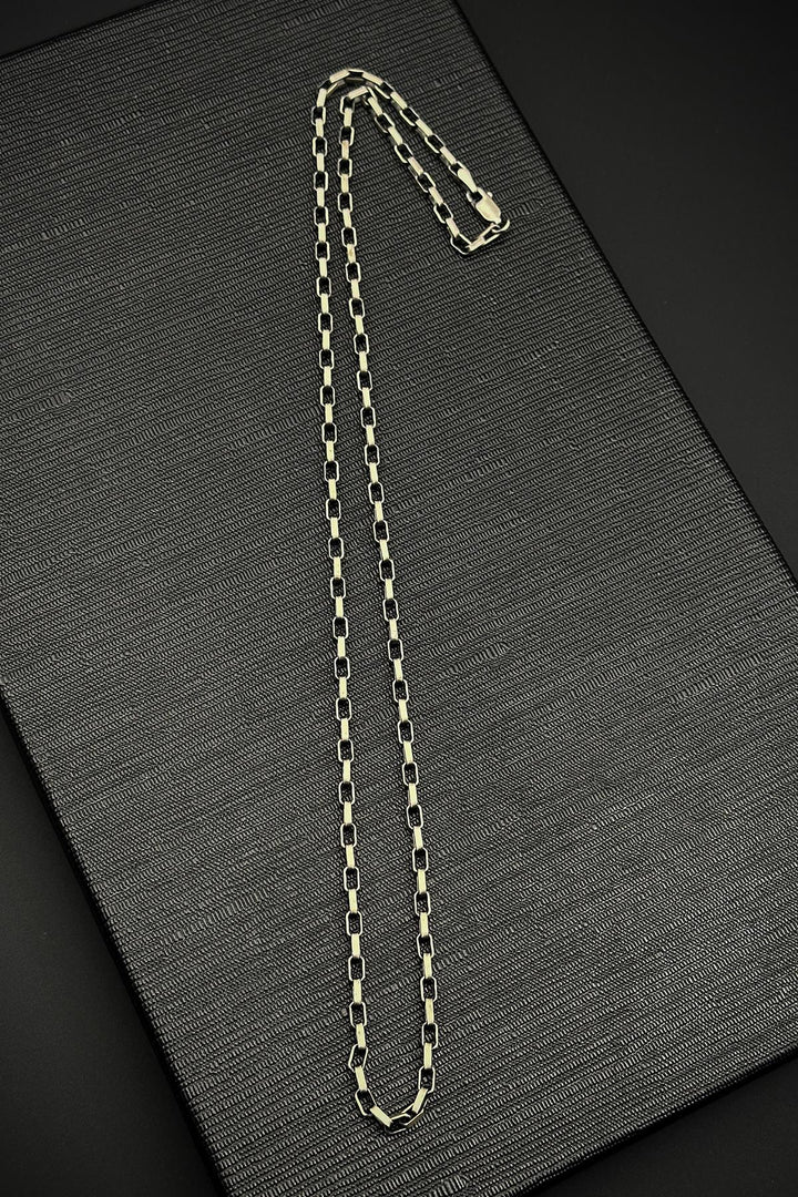 NVM FRNCH 925 Sterling Silver Italian Style Silver Color Men's Necklace FRJ30786-886-A - Centennial