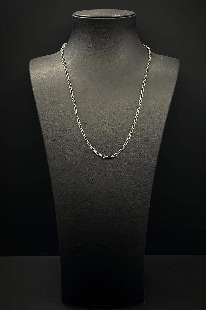 NVM FRNCH 925 Sterling Silver Italian Style Silver Color Men's Necklace FRJ30786-886-A - Centennial