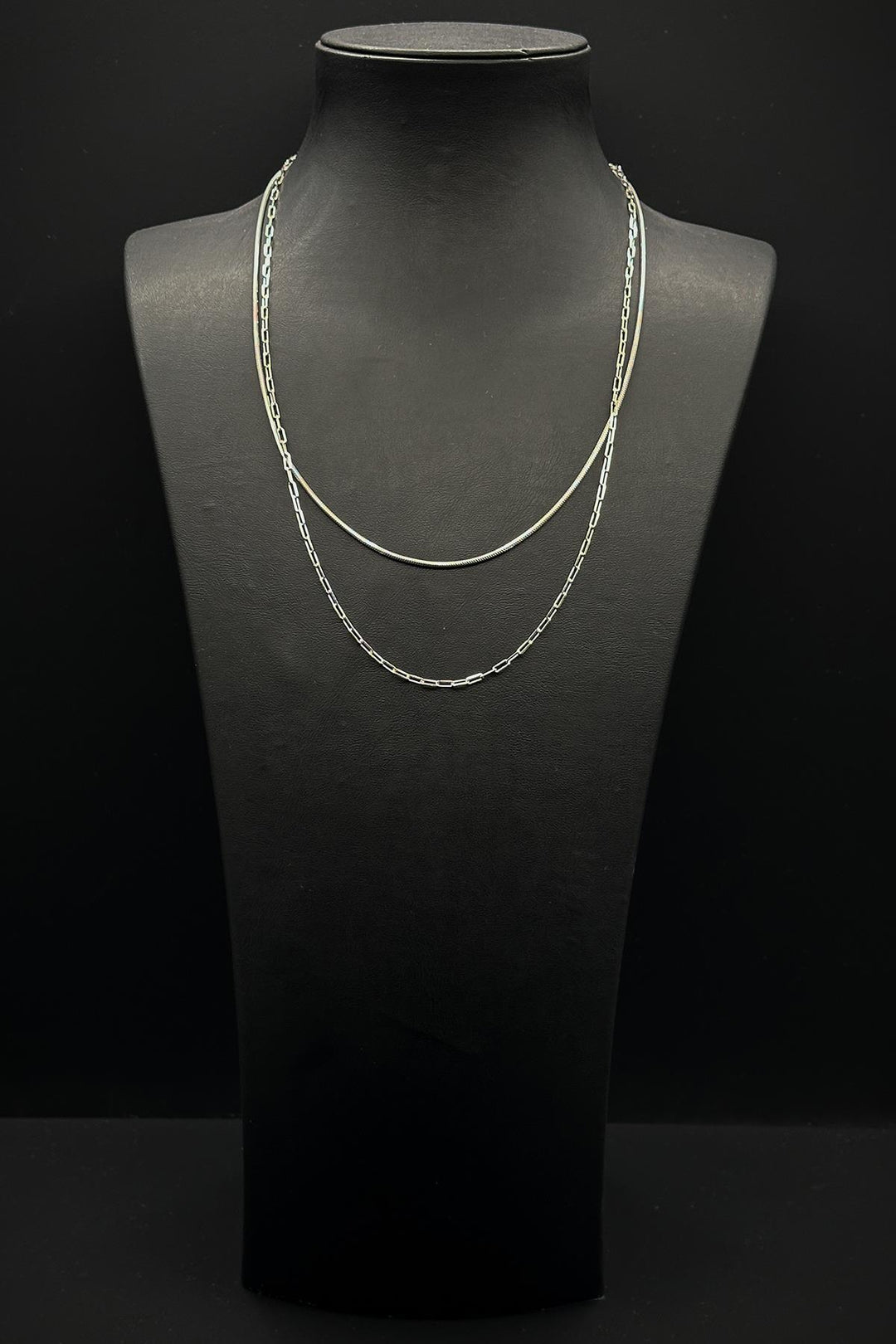 NVM FRNCH 925 Sterling Silver Italian Style Silver Color Men's Necklace FRJ30789-889-A - Millcreek