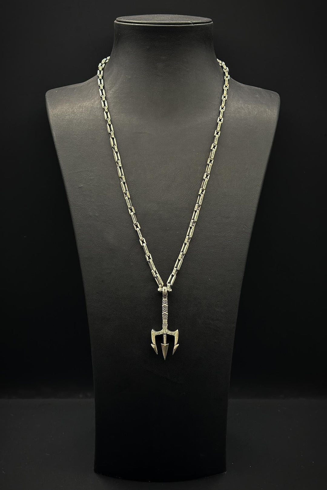 NVM FRNCH 925 Sterling Silver Italian Style Silver Color Men's Necklace FRJ30804-904-A - Vasto