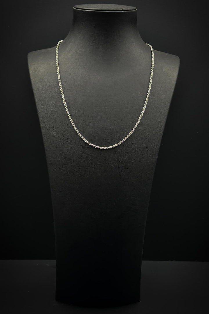 NVM FRNCH 925 Sterling Silver Italian Style Silver Color Men's Necklace FRJ30808-908-A - Guasavito