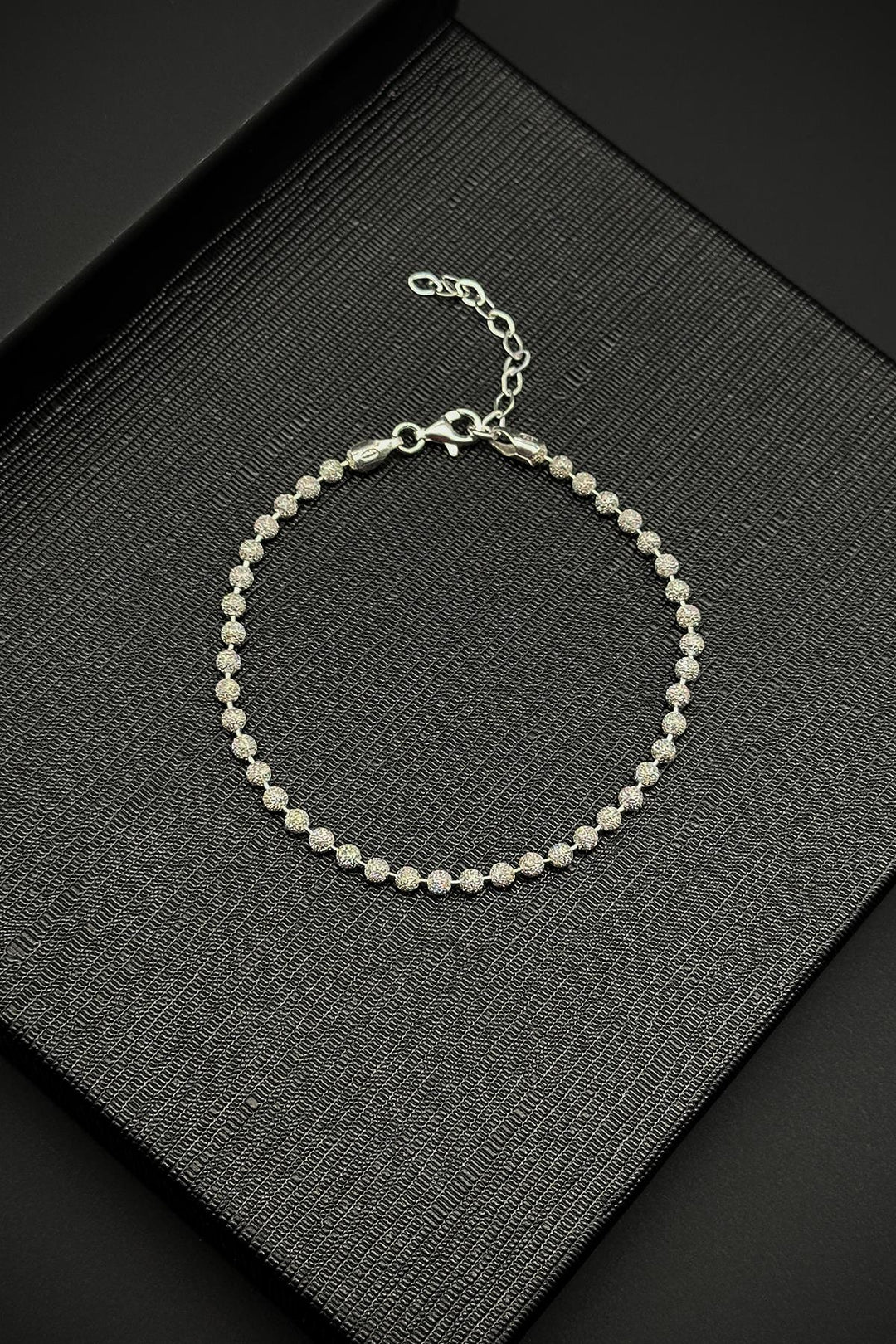 NVM FRNCH 925 Sterling Silver Italian Model Zircon Stone Silver Color Men's Bracelet FRJ12189-3189-A - Minot