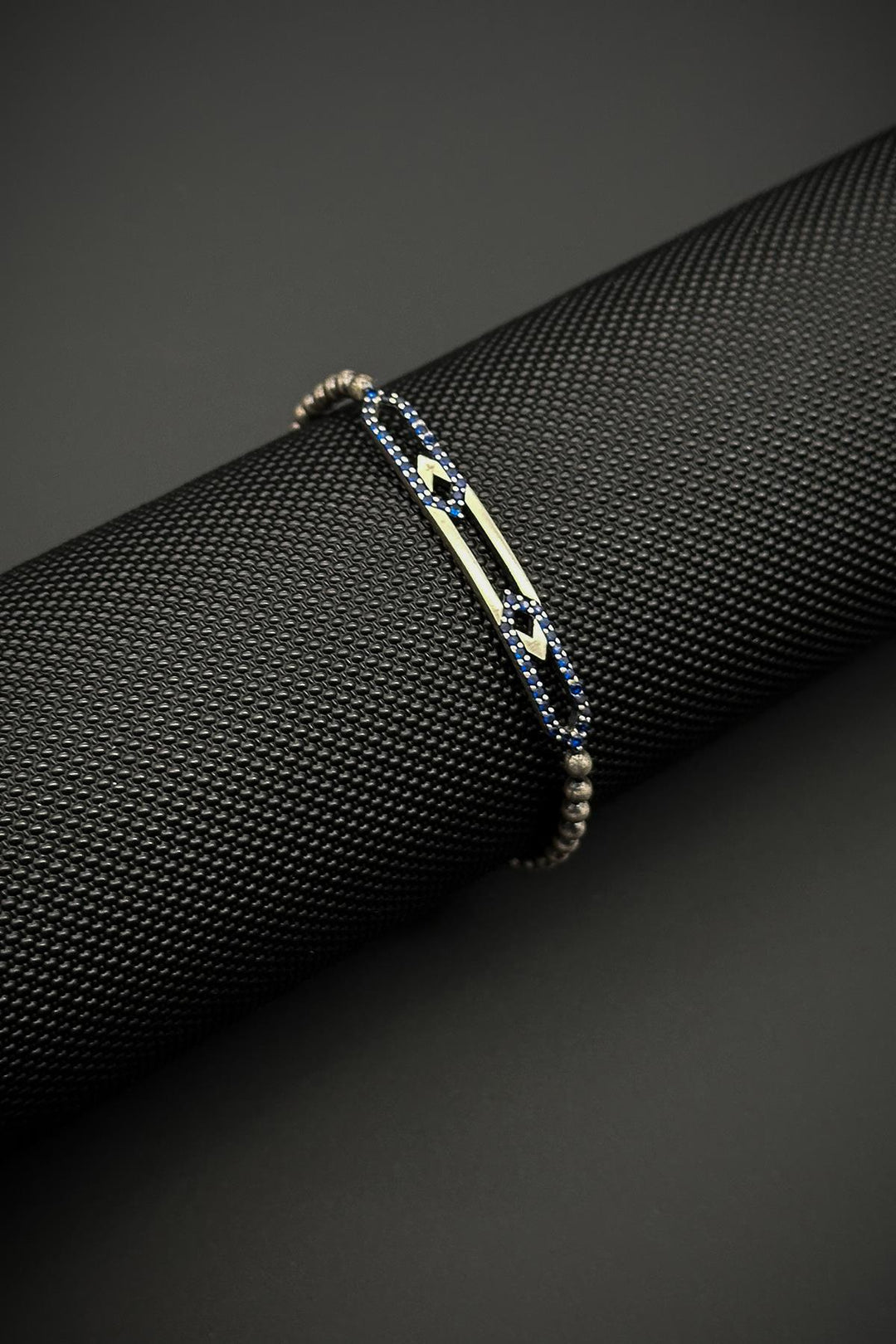 NVM FRNCH 925 Sterling Silver Italian Model Zircon Stone Silver Color Men's Bracelet FRJ12226-3226-AT - Ostend