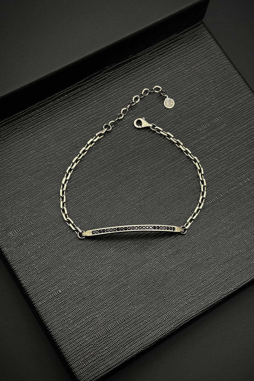 NVM FRNCH 925 Sterling Silver Italian Model Zircon Stone Silver Color Men's Bracelet FRJ12368-3368-B2 - Brăila