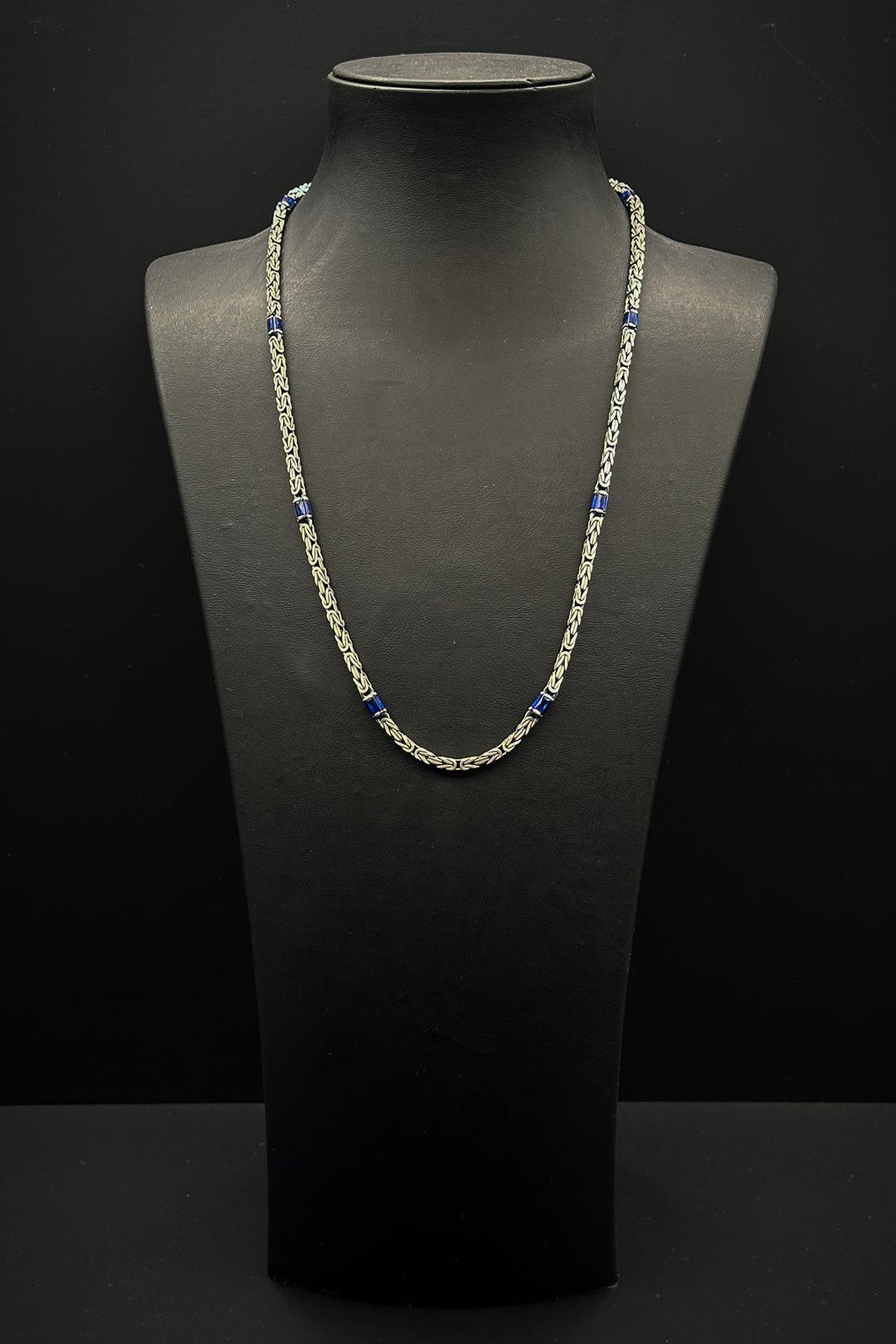 NVM FRNCH 925 Sterling Silver Italian Model Zircon Stone Silver Color Men's Necklace FRJ30767-867-AL - Löhne