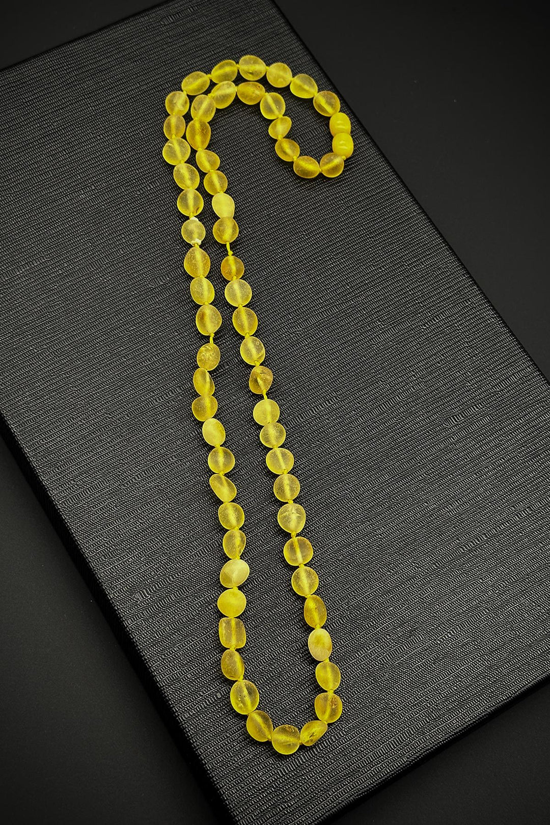 NVM FRNCH Droplet Amber Natural Stone Yellow Color Men's Necklace FRJ30745-845-S - Jackson